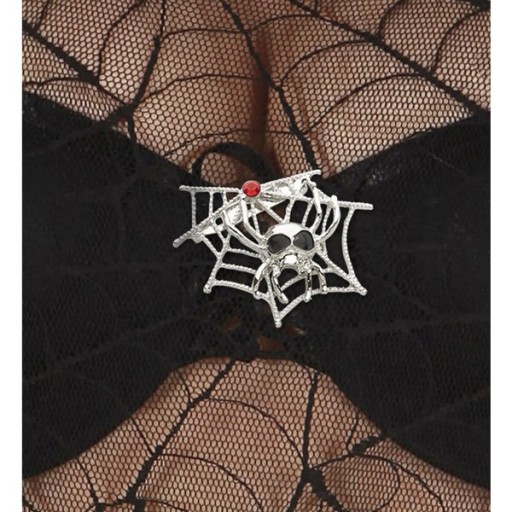 SPIDER VAMPIRE HALLOWEEN BROŽ SPIDER WEBS