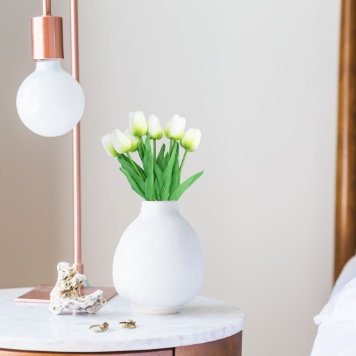 UMELÉ KVETY AKO ŽIVÝ tulipán na balkón do vázy umelé listy 33 cm