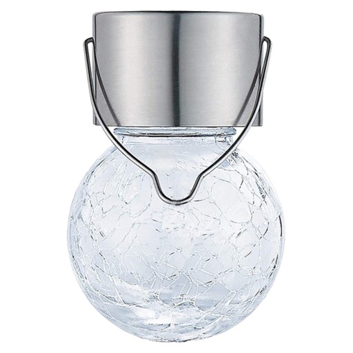 Záhradná lampa SOLAR LED LAMPIÓN Sklenená guľa