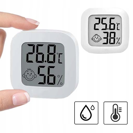 DIGITÁLNY TEPLOMER METEOSTANICA IZBOVÝ vlhkomer 2 kusy