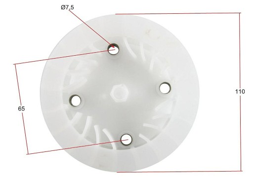 Ventilátor motora skútra pre 4T GY6 QUEST