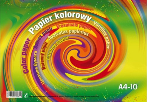 Zošit z farebných papierov A4 Kreska
