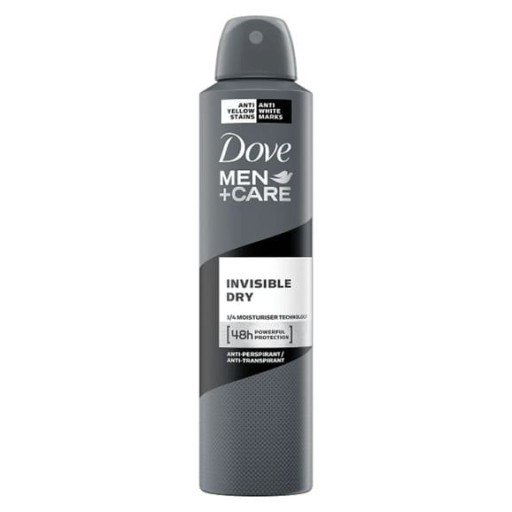 DOVE MEN CARE INVISIBLE SUCHÝ SPREJ DEODORANT ANTIPERSPIRANT 250 ml