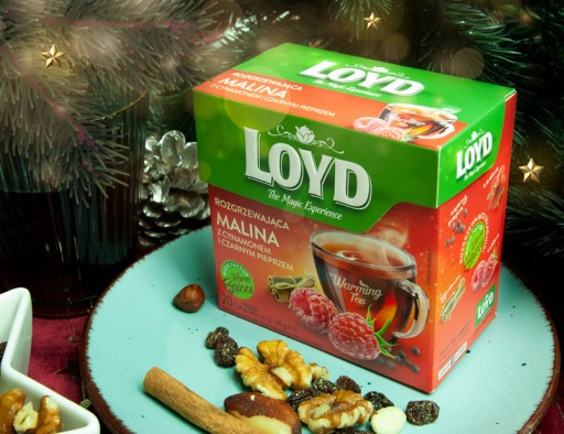 Hrejivý ovocný zimný čaj Malina Škorica Čierne korenie 20T LOYD