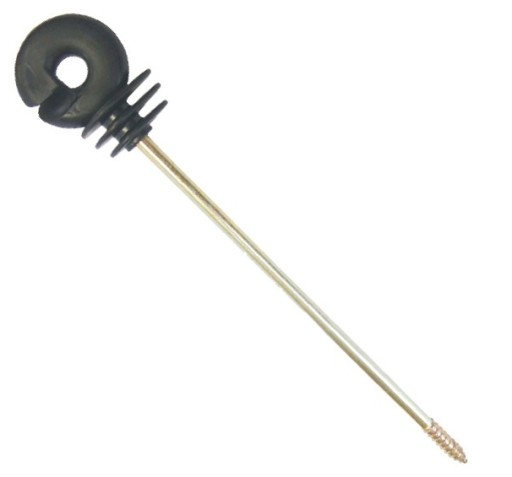 Izolátor dlhý stĺp 10 cm pre káblový drôt 10 ks