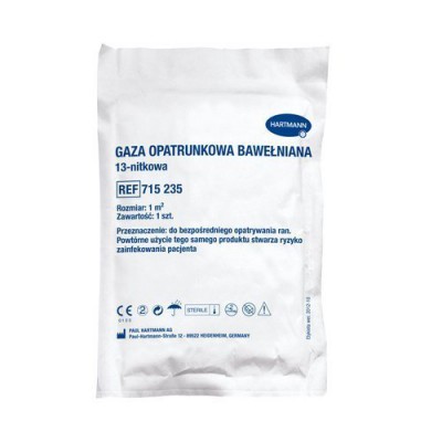 HARTMANN gáza sterilná 1 m2 bavlna 1 ks
