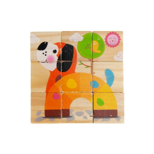 TG50032 PUZZLE DREVENÉ BLOKY zvieracie puzzle 6v1