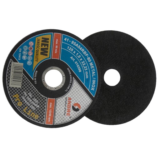REZNÉ KOTÚČE Andre 125x1,0x22,2 mm KOV/INOX
