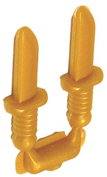 LEGO 44658 KNIFE DAGGER perleťové zlato (1g)