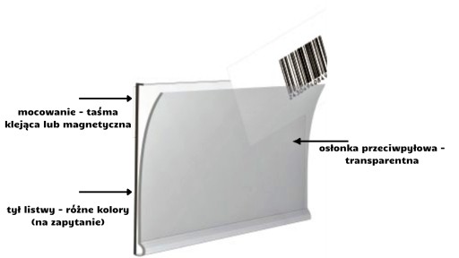 MAGNETICKÉ VRECKÁ NA ŠTÍTKY 39X75 MM - 10 KS