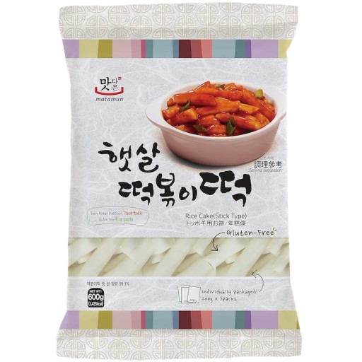 Kórejské ryžové halušky Kórejské Tteokbokki Topokki Tteokmyeon Tuby 600 g