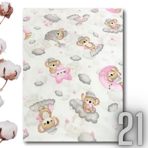 Plachta do postieľky 120x60 bavlna s gumičkou Patterns Girl