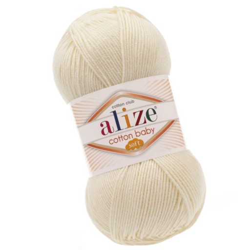Alize Cotton Baby Soft 62 ľahký krém