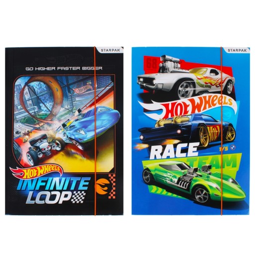 A4 Hot Wheels skladačka s gumičkou