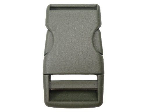 Plastová zaskakovacia spona 30 mm 1 ks oliva