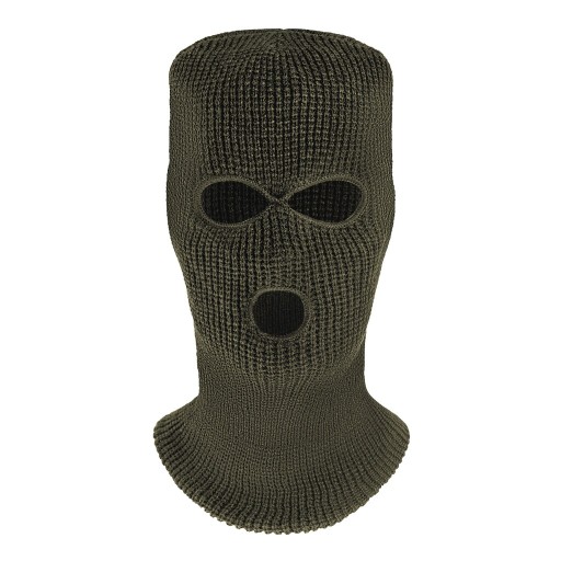 Kukla zimná kukla Mil-Tec - 3 Holes Green