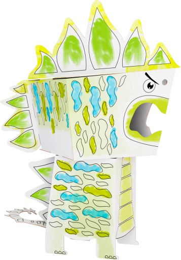 Omaľovánka Monumi Cubehead Dino 3D Stegosaurus