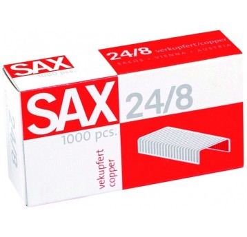 SAX 24/8 medené sponky 1000 ks.