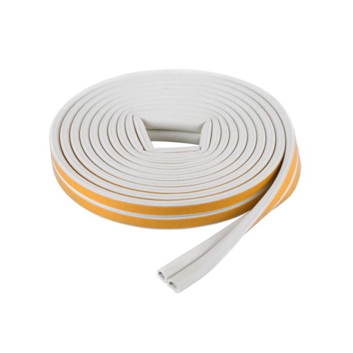 Tesnenie samolepiace typ D 9x8mm biele 6m
