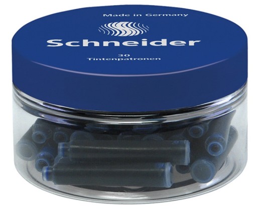 MODRÁ SCHNEIDER NÁPLŇ NA PERÁ 30 ks