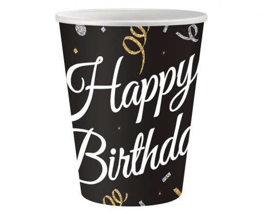 B&C HAPPY BIRTHDAY PAPIEROVÝ POHÁR 250ML 6KS GODAN