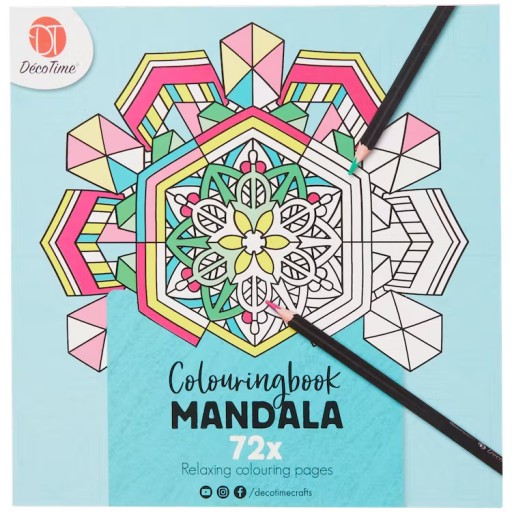 Mandala omaľovánka pre deti aj dospelých, 72 strán