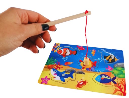 Arkádová HRA FISH ROD PUZZLE magnet