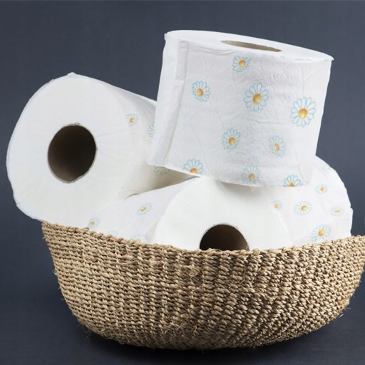 Biely toaletný papier JUMBO harmančekový 3w 8 roliek
