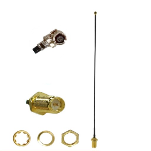 Pigtail uFL zástrčka zásuvka SMA-RP 1,13mm 50cm
