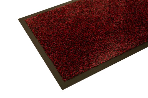 40x60 cm ČIERNA ČERVENÁ POGUMOVÁ ROHOŽKA