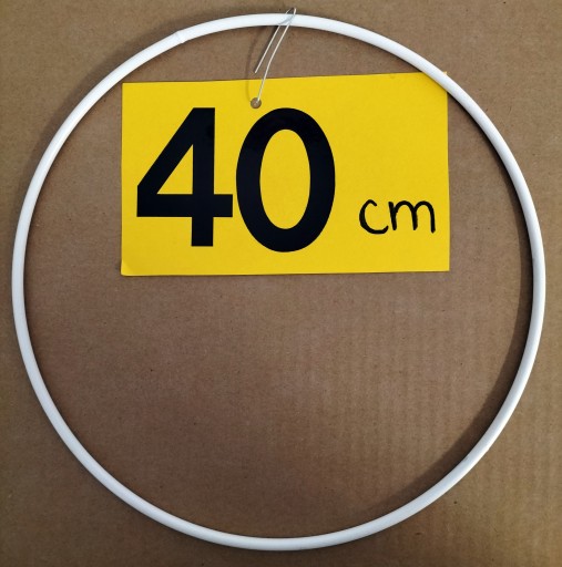 Hrubá 5 mm drôtená makramé obruč 40 cm