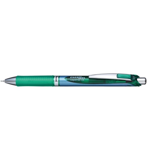 Guľôčkové pero Pentel Energel BLN75, zelené