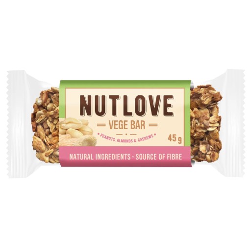 ALLNUTRITION NUTLOVE VEGETARIAN TYČINKA 45g ORECHOVÁ VEGETARIÁNSKA TYČINKA BEZ CUKRU
