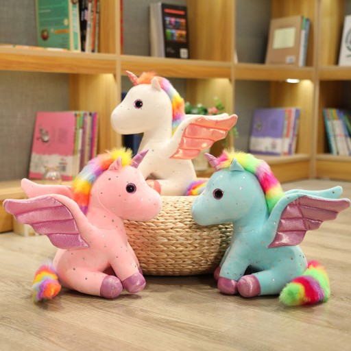 Roztomilý jednorožec plyšový maskot 14 CM kľúčenka