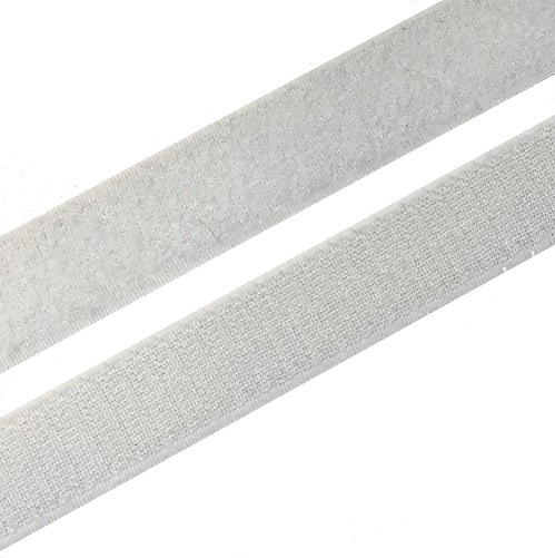 VELCRO páska na suchý zips Medvedík + háčik 25mm - 1m Biela