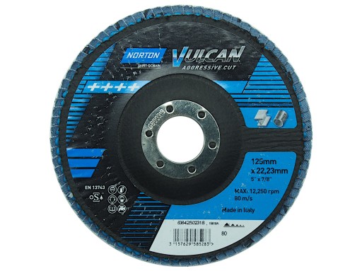 Lamelové koleso 125x22,23 P60 Norton Vulcan