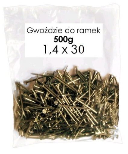 Včelárske klince na pribíjanie rámikov 1,4 x 30