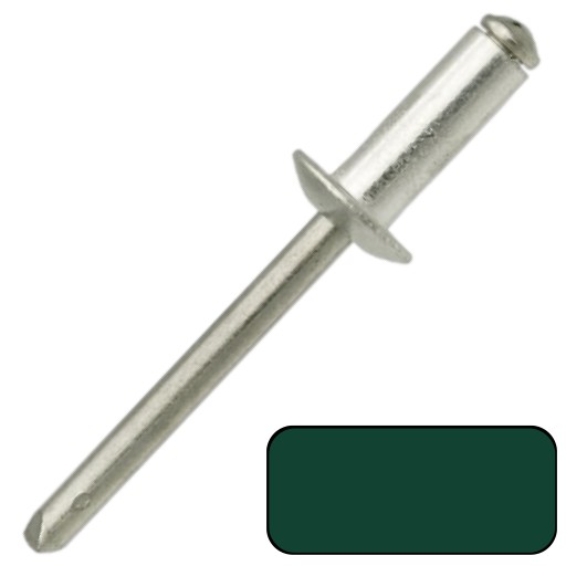 Slepé nity 4X10mm - FARBA RAL6005 - 100 KS