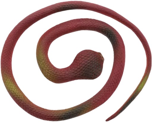 Červená COBRA gumová hadica 65cm Stretchy Snake