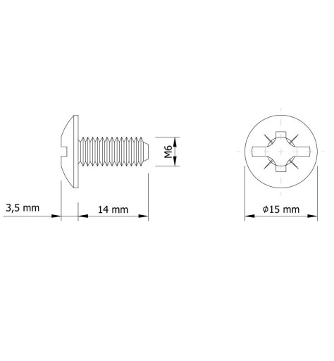 10 x nábytkové spojky fi8 mm M6 (30-40 MM) pre skrinky
