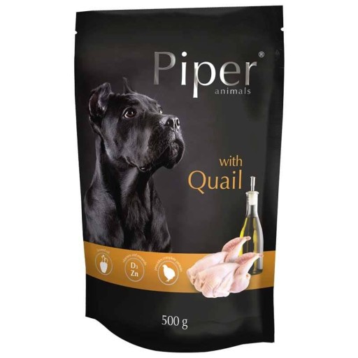 dolina noteci piper Mokré krmivo pre psov PREPELICE vrecúška 500 g 0,5kg