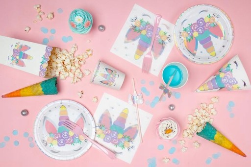 Narodeninová krabička na pukance Unicorn 6ks