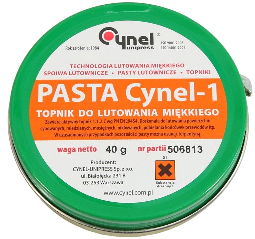 SPÁJKOVÁ PASTA FLUX CYNEL-1 40g