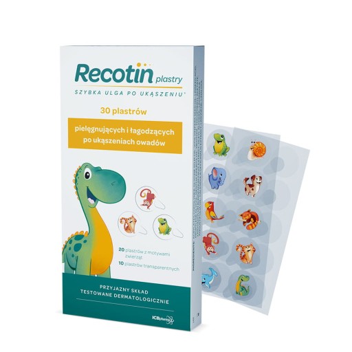ICB Pharma RECOTIN Náplasti na bodnutie hmyzom
