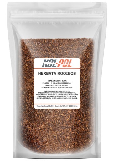 ROOIBOS TEA 200g Superior Bezkofeínový, prírodný, vysoko kvalitný Kol-Pol