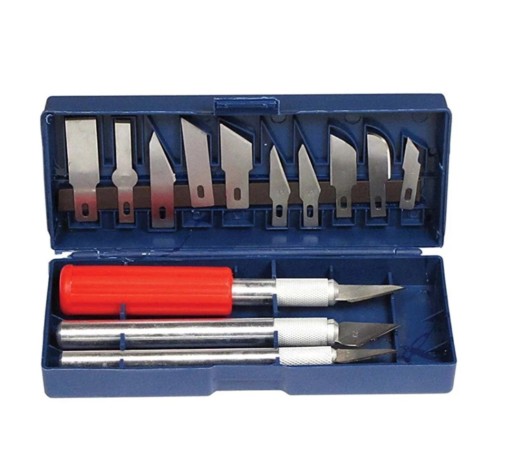 MODELOVACÍ NOŽ SCALPEL SADA NOŽOV S 13 ČEPELMI Púzdro