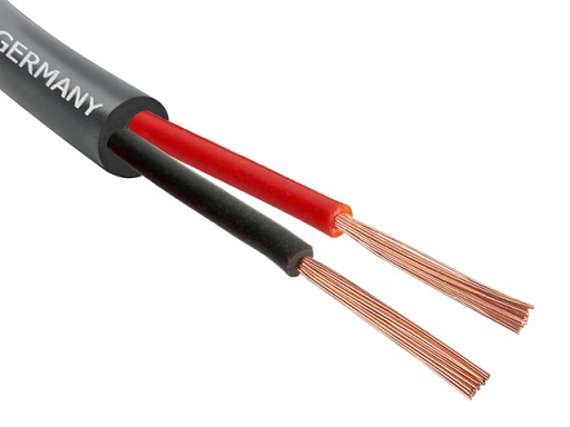 Okrúhly reproduktorový kábel OFC 2x1,50mm² CORDIAL