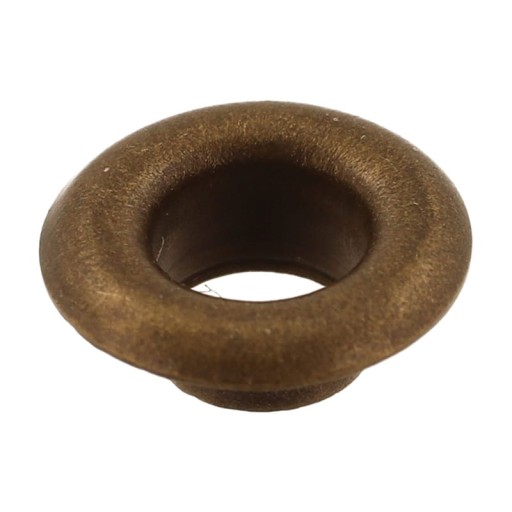 Krátke kožené očká, fi4mm, 100 kusov, staré zlato