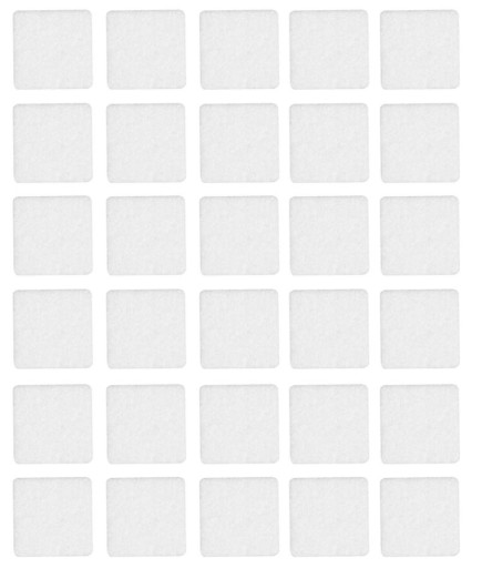 Samolepiace plstené podložky biele 15x15mm balenie 30 ks - VORSTAHL