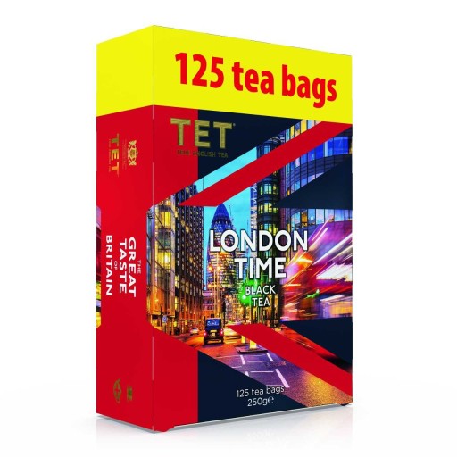 TET čierny čaj LONDÝN TIME 125 sáčkov